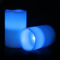 MCL-09002 12 Color LED Pillar Candle Set with Remote Control (5)