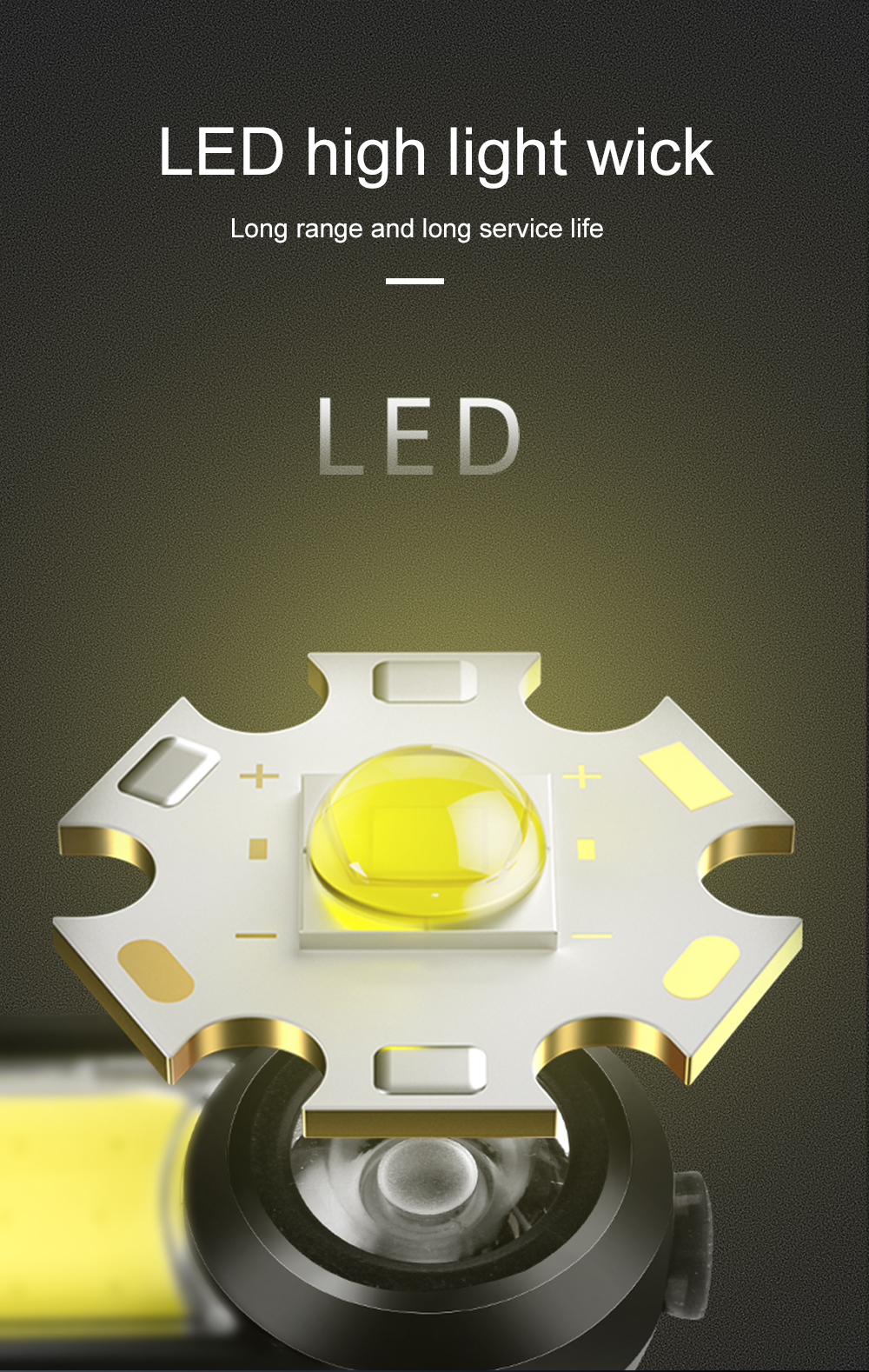 MCL-11001 COB rechargeable head torches details (4)