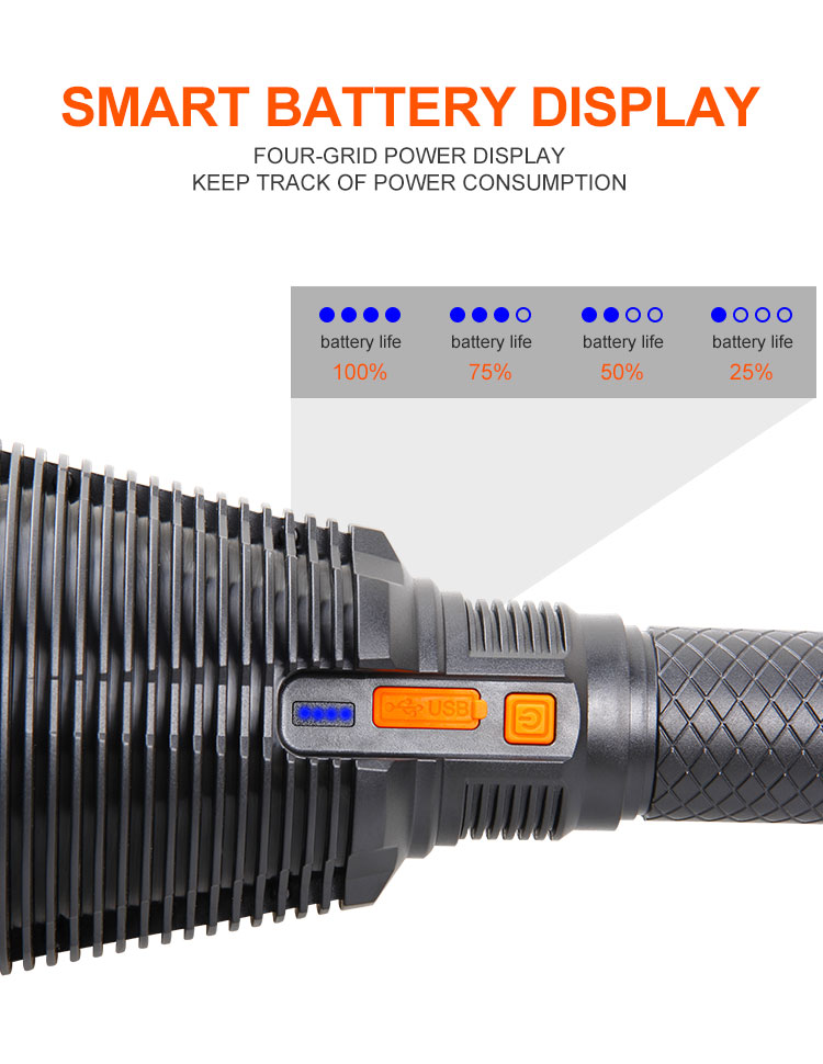 MCL-14001 rechargeable torch light details (12)