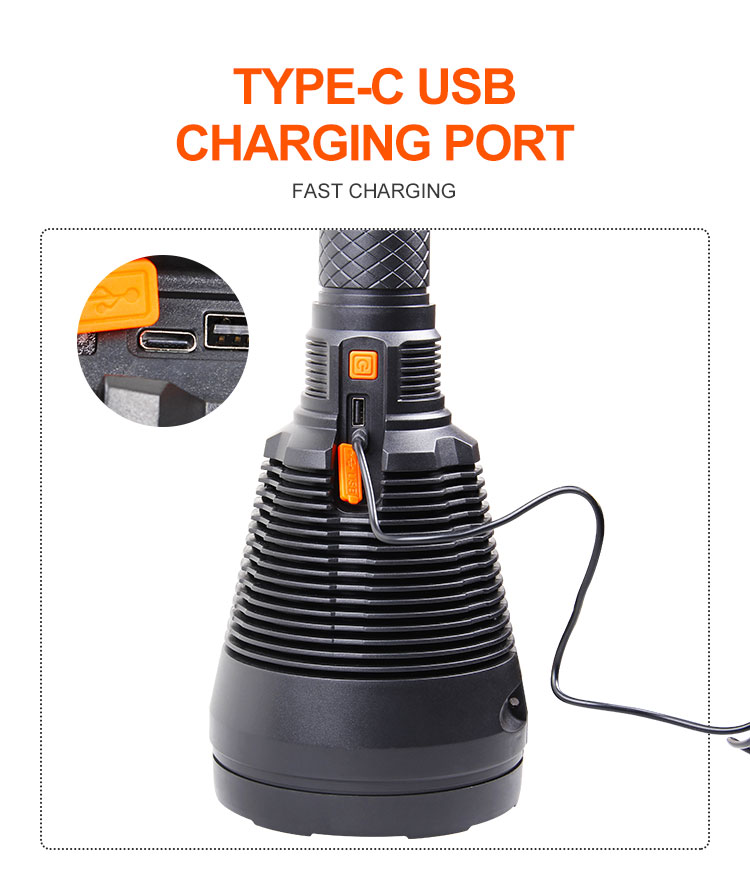 MCL-14001 rechargeable torch light details (14)