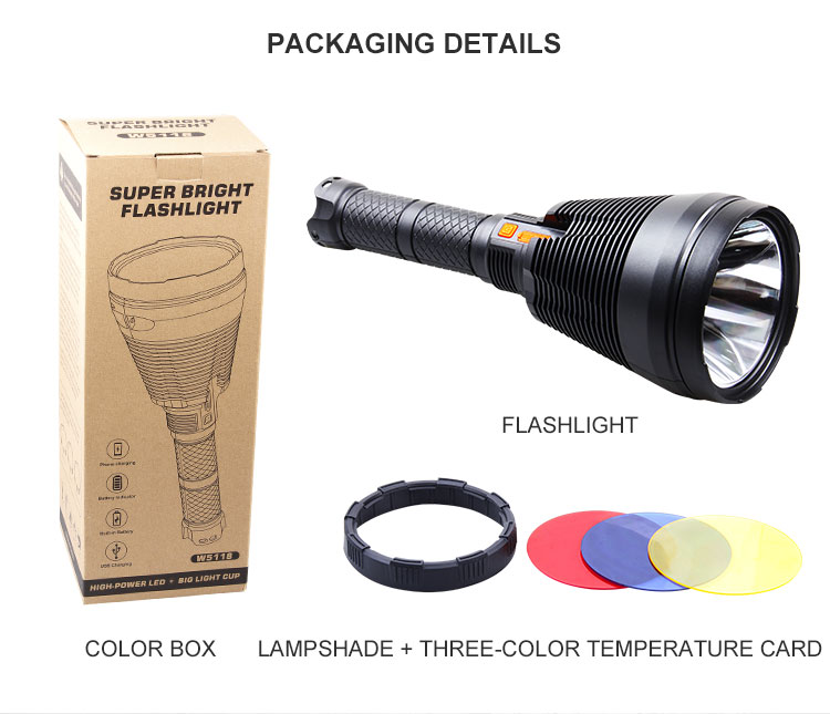 MCL-14001 rechargeable torch light details (7)
