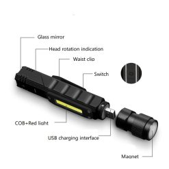 MCL-14004 rechargeable flashlight torch (2)