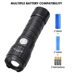 MCL-14008 rechargeable tactical flashlight (1)