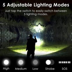 MCL-14009 Rechargeable tactical flashlight (8)