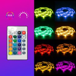 MCL-17003 DC12V 5M RGB Flexible 2835 LED Strip Lights with Remote (2)