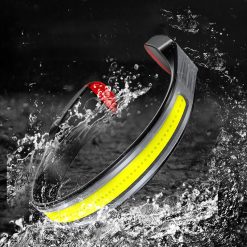 Lampe frontale rechargeable à faisceau large MCL-11006 avec voyant d'avertissement rouge (6)