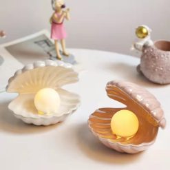 MDL-10006 Fairy shell pearl lamp desktop night light for home decor (2)