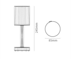 MIL-01007 Moden crystal table Lamp Indoor Touch ONOFF crystal bedside lamps Decorative Night Light (8)