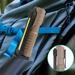 MCL-13008 kétoldalas COB-fényforrás-újratölthető LED-es munkafény horoggal , mágnes és klip (8)