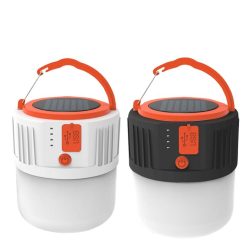 MCL-12008 Portable Solar Camping Rechargeable Lights With Mobile Phone Charger (4)