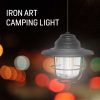 MCL-12014 Rechargeable retro iron hanging tent camping lights with stepless dimming (2)